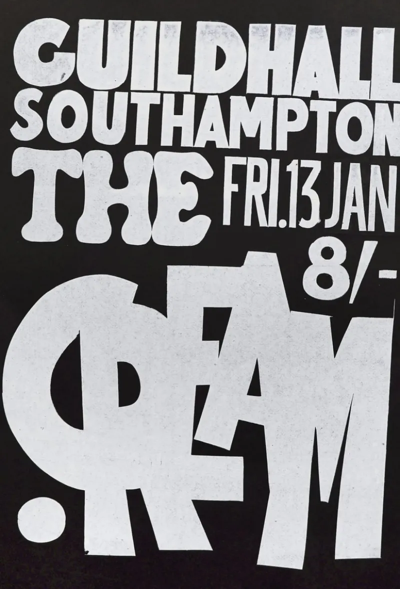 Sale Pamono Guildhall Concert Poster, Southampton, United Kingdom, 1967