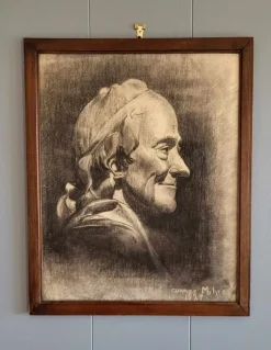 Pamono Gunnar Myhre, Art Deco Portraits, Pencil Drawings, 1927, Set of 2><noscript><img width=