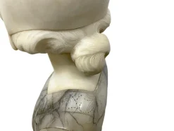 Clearance Pamono Gustave van Vaerenbergh, Female Bust, 1900, Marble