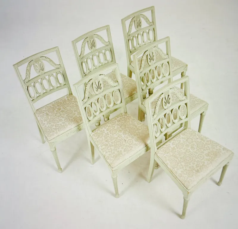 Online Pamono Gustavian Chairs, 1890, Set of 6