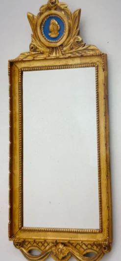 Pamono Gustavian Wall Mirror, 19th Century><noscript><img width=