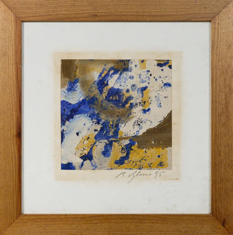 Pamono Gustavo Carbó, Rosalia Blasco, Abstract Painting, 1990s, Gouache