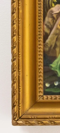 Outlet Pamono H Clementz, Boat of Nymphs, Late 19th Century, Chromolithograph, Framed