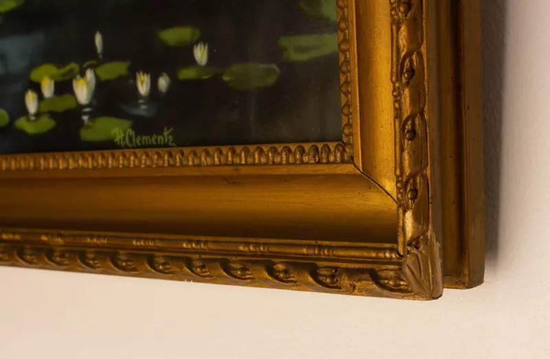Outlet Pamono H Clementz, Boat of Nymphs, Late 19th Century, Chromolithograph, Framed