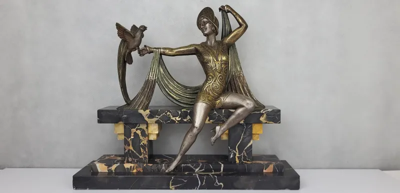 Clearance Pamono H. Molins, Art Deco Figurative Sculpture, 1920s-1940s, Bronze