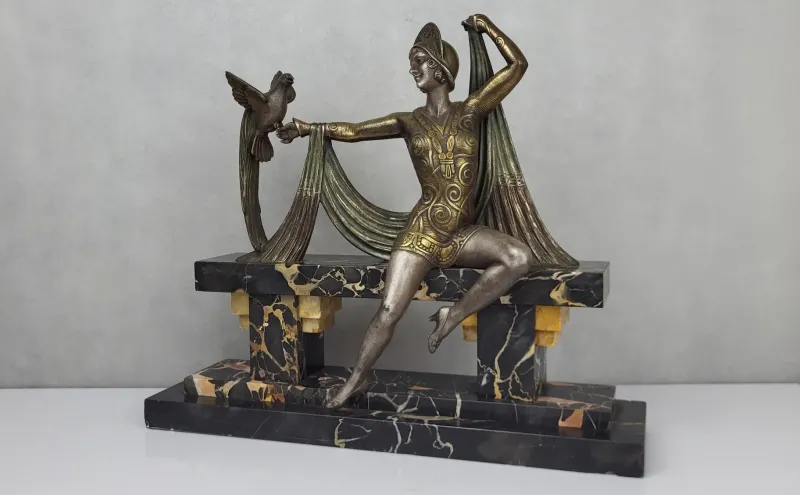 Clearance Pamono H. Molins, Art Deco Figurative Sculpture, 1920s-1940s, Bronze