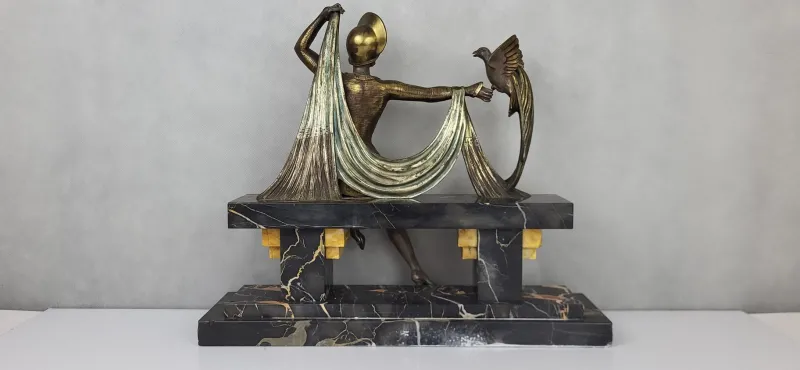 Clearance Pamono H. Molins, Art Deco Figurative Sculpture, 1920s-1940s, Bronze