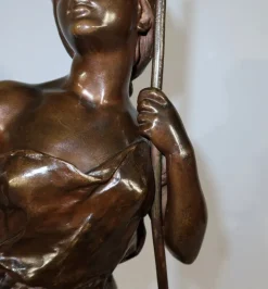 Discount Pamono H. Moreau, Jeune Paysanne, Late 1800s, Bronze