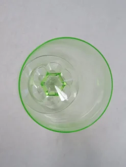 Discount Pamono Hand Blown Art Nouveau Uranium Glass Wine Glasses, Set of 8