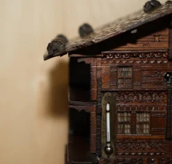 Pamono Hand Carved Black Forest Wood Cigar Box, 1880s><noscript><img width=