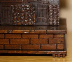 Pamono Hand Carved Black Forest Wood Cigar Box, 1880s><noscript><img width=