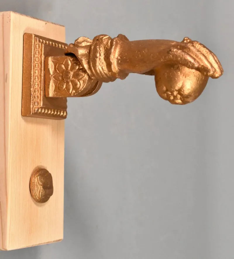 Pamono Hand of Fatima Door Knocker in Iron from Camion Frères> Architectural Elements