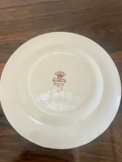 Pamono Hand Painted Masons Ironstone Plates, 1920s, Set of 2><noscript><img width=