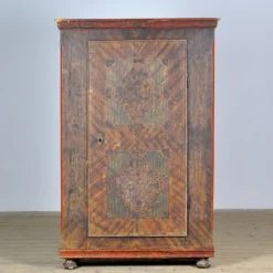 Best Pamono Hand Painted Pine Cabinet, 1850