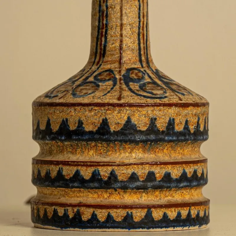 Pamono Hand Painted Sculptural Table Lamps, 1960s, Set of 2> Table Lamps