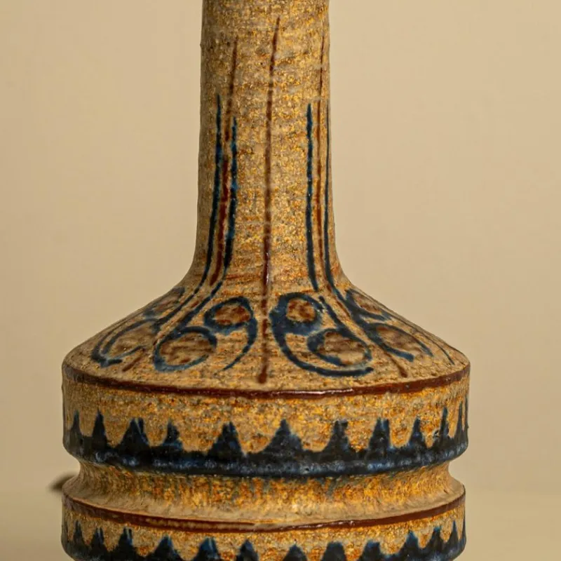 Pamono Hand Painted Sculptural Table Lamps, 1960s, Set of 2> Table Lamps
