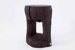 Pamono Hand-Carved Sculptural Hardwood Side Table by Logniture> Tables|Coffee & Side Tables