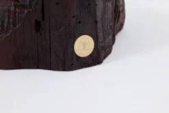 Pamono Hand-Carved Sculptural Hardwood Side Table by Logniture><noscript><img width=