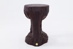 Pamono Hand-Carved Sculptural Hardwood Side Table by Logniture><noscript><img width=