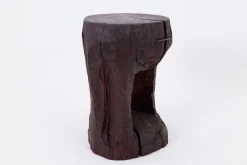 Pamono Hand-Carved Sculptural Hardwood Side Table by Logniture><noscript><img width=