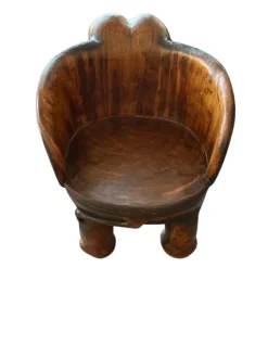 Pamono Hand-Carved Wooden Elephant Table Set, Set of 5><noscript><img width=