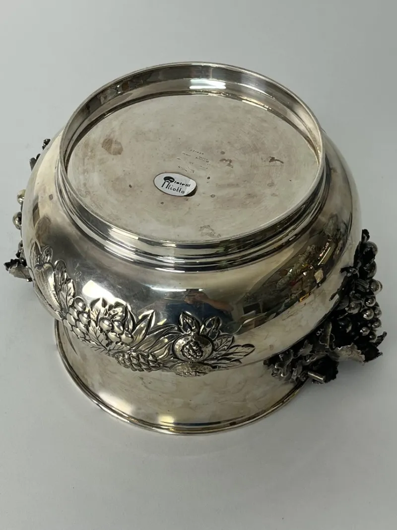 Pamono Hand-Chiseled 925 Sterling Silver Champagne Bucket, 1980s> Ice Buckets & Wine Coolers