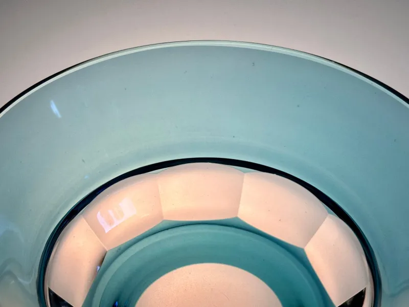 Pamono Handcrafted Art Deco Crystal Glass Bowl from Ludwig Moser & Söhne Karlsbad, Czechoslovakia, 1920s> Bowls