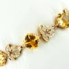 Pamono Handcrafted Bracelet with Diamonds, Yellow Topaz and Yellow Gold> Bracelets