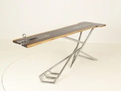 Pamono Handcrafted Scissors 1 Console Table by Bruno Helgen, Bali, 2000s><noscript><img width=