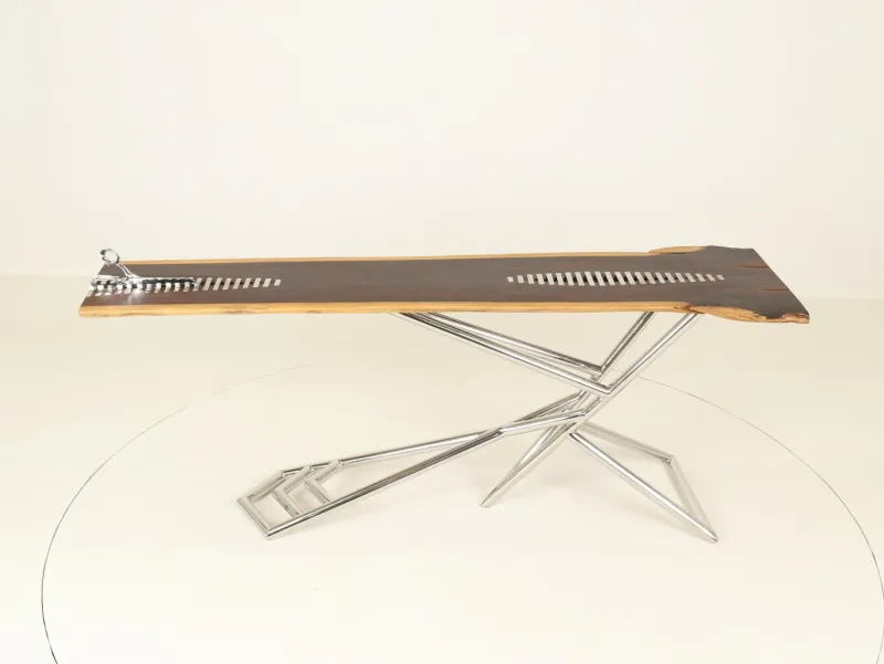 Pamono Handcrafted Scissors 1 Console Table by Bruno Helgen, Bali, 2000s> Console Tables