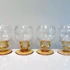 Online Pamono Handcrafted Wine or Brandy Glasses from Theresienthal Glassworks, Germany 1950s, Set of 4