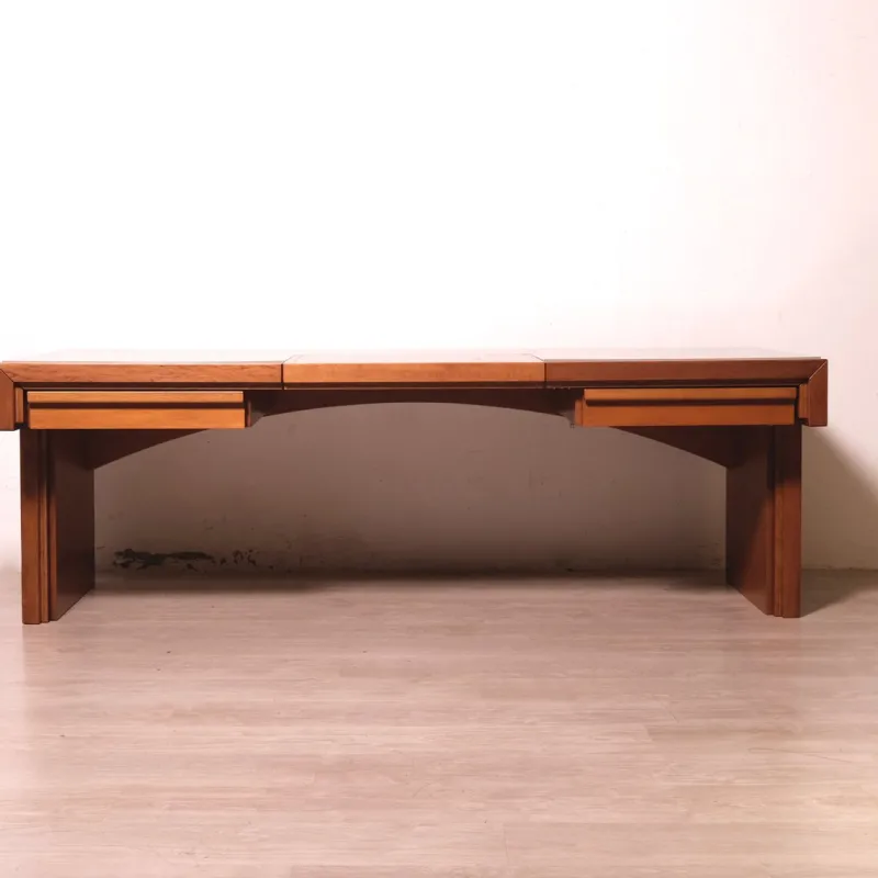 Pamono Handcrafted Wooden Desk, 1970s> Desks