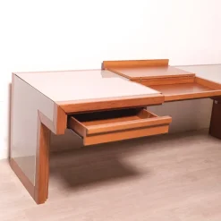 Pamono Handcrafted Wooden Desk, 1970s><noscript><img width=
