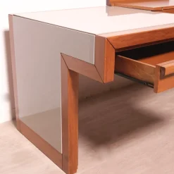 Pamono Handcrafted Wooden Desk, 1970s><noscript><img width=
