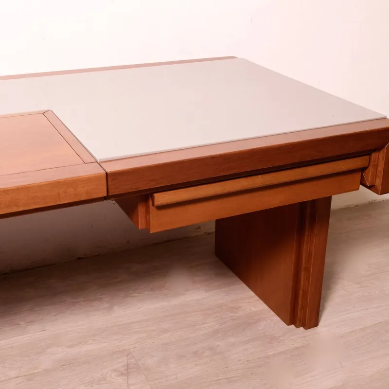 Pamono Handcrafted Wooden Desk, 1970s> Desks