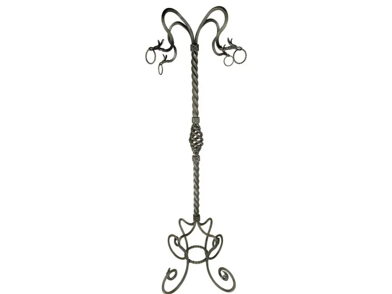 Pamono Hand-Crafted Wrought Iron Pedestal attributed to Alessandro Mazzucotelli, 1890s> Pedestals And Columns