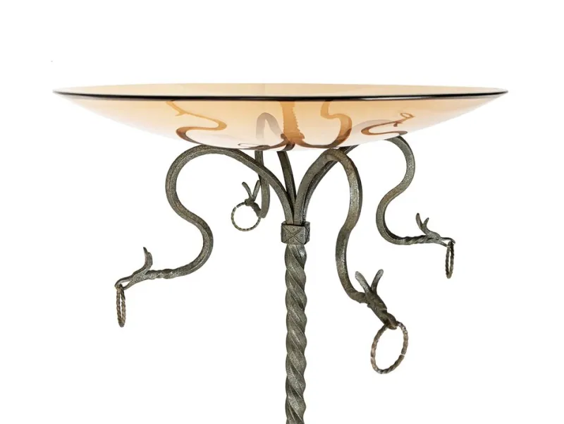 Pamono Hand-Crafted Wrought Iron Pedestal attributed to Alessandro Mazzucotelli, 1890s> Pedestals And Columns
