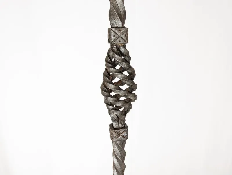 Pamono Hand-Crafted Wrought Iron Pedestal attributed to Alessandro Mazzucotelli, 1890s> Pedestals And Columns