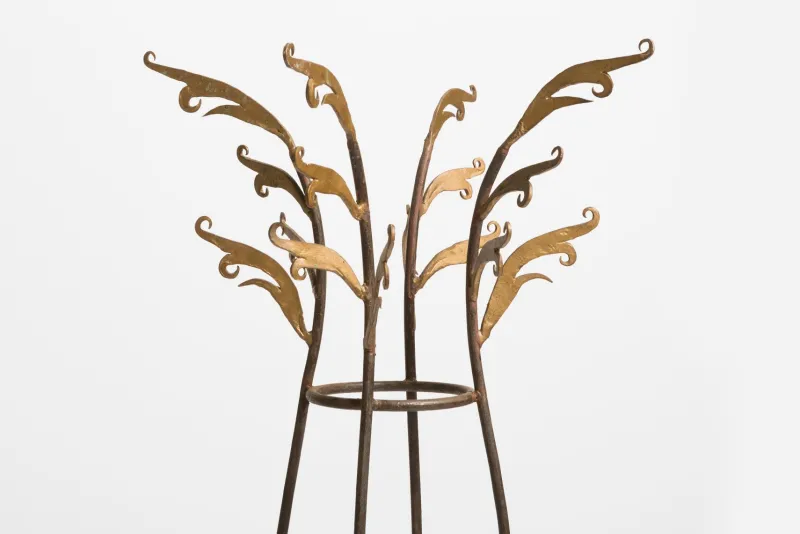 New Pamono Hand-Forged Iron Coat Rack, 1980s