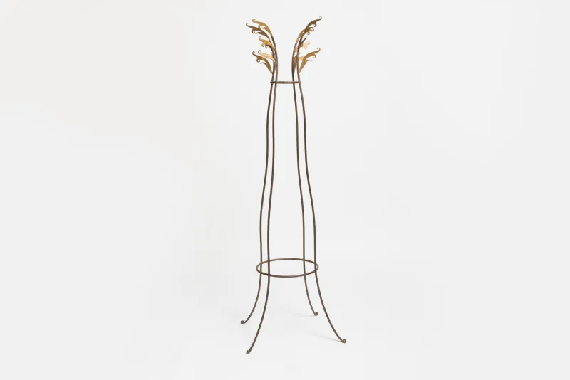 New Pamono Hand-Forged Iron Coat Rack, 1980s