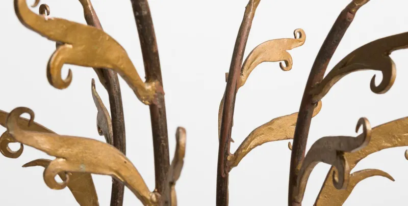 New Pamono Hand-Forged Iron Coat Rack, 1980s