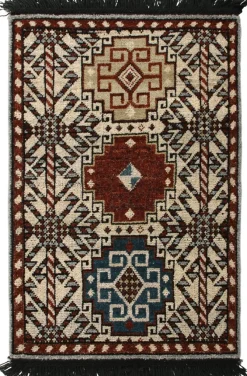 Pamono Hand-Knotted Rug with Geometric Pattern from R&K Principal Jahanshah Nazmiyal> Carpets & Textiles|Carpets & Textiles