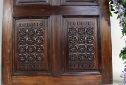Pamono Handmade and Handcarved Sliding Door Panel, Nuristan, Afghanistan, 1920s><noscript><img width=
