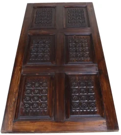 Pamono Handmade and Handcarved Sliding Door Panel, Nuristan, Afghanistan, 1920s><noscript><img width=
