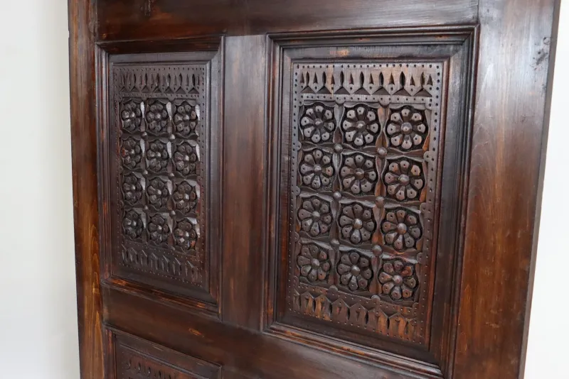 Pamono Handmade and Handcarved Sliding Door Panel, Nuristan, Afghanistan, 1920s> Architectural Elements