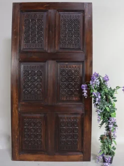 Pamono Handmade and Handcarved Sliding Door Panel, Nuristan, Afghanistan, 1920s><noscript><img width=