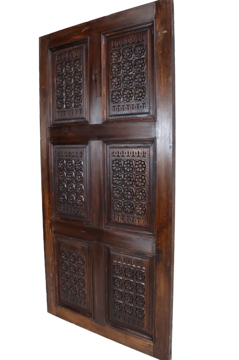 Pamono Handmade and Handcarved Sliding Door Panel, Nuristan, Afghanistan, 1920s> Architectural Elements