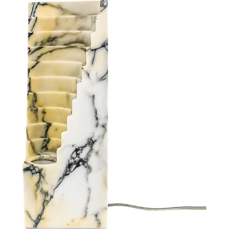 Sale Pamono Handmade Big Amphitheatre Lamp in Paonazzo Marble from Fiam