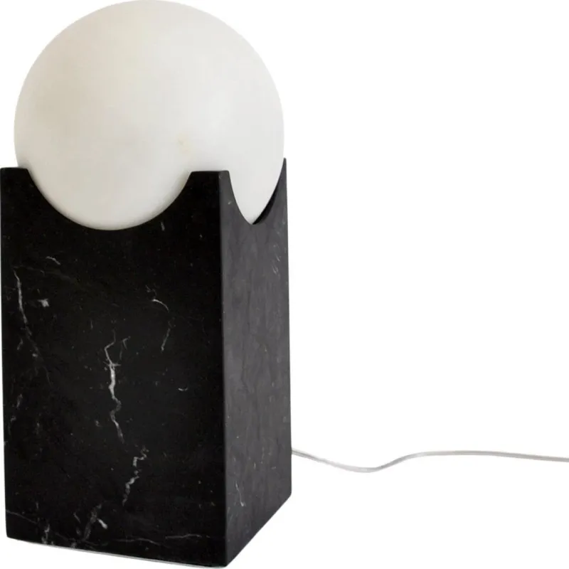 Pamono Handmade Big Eclipse Lamp in Black Marquina Marble from Fiam> Floor Lamps