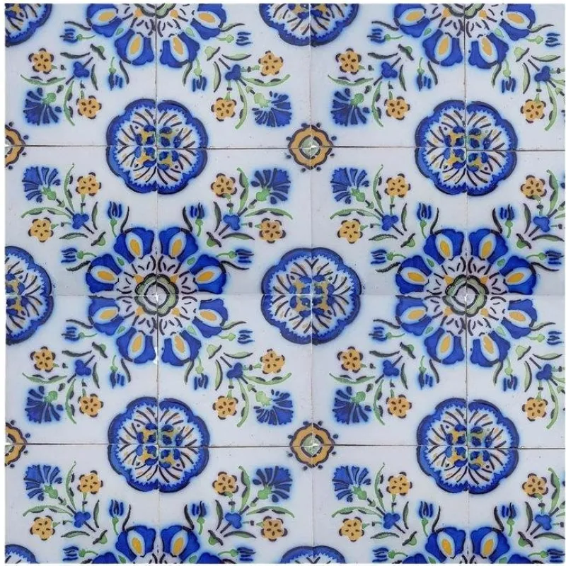 Pamono Handmade Ceramic Tiles attributed to Devres, France, 1960s> Architectural Elements